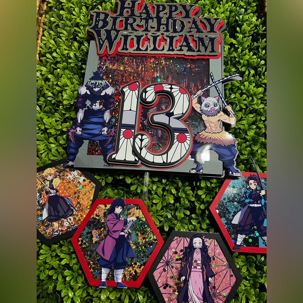 Anime custom cake toppers! Party favors. Spirited Away, One Piece.